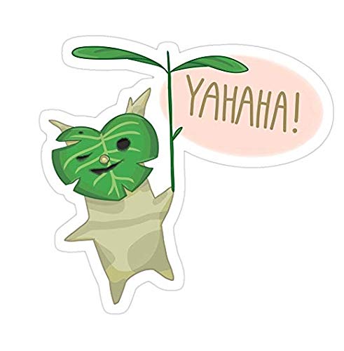 Yahaha Korok!, Zelda Decal Sticker - Sticker Graphic - Auto, Wall, Laptop, Cell, Truck Sticker for Windows, Cars, Trucks - 