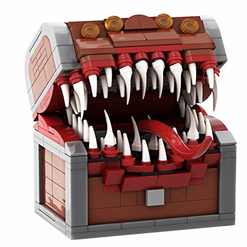 Mimic Treasure Chest Building Sets Compatible for Lego,Dragons Board Game Monster Model Collection Toy Gifts for Fans Friend Age 6+(366pcs)
