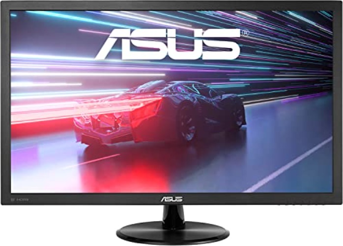 Asus VP228QG 21.5” Full HD 1920x1080 1ms DP HDMI VGA Adaptive Sync/FreeSync Eye Care Monitor,Black - 21.5" FHD 1ms 75Hz w/DisplayPort Speakers