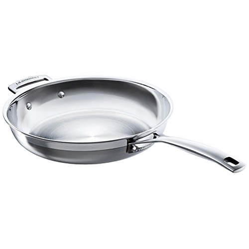 Le Creuset Sartén de acero inoxidable 3-Ply 28 cm, 96200228001100 - 28 cm - Sin recubrimiento