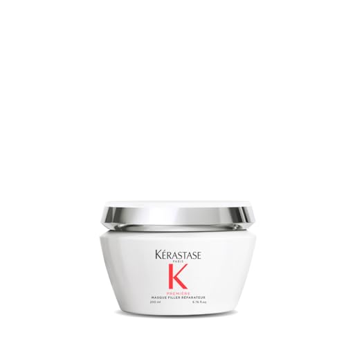 Kérastase, Première, Mascarilla reparadora, Para cabello dañado de medio a grueso, Enriquecida con glicina, Masque Filler Réparateur, 200 ml