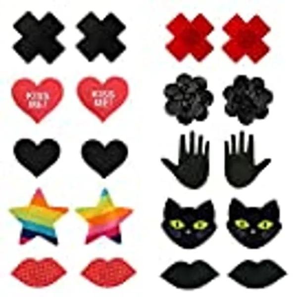 JESWELL Nipple Covers Disposable Pasties Breast Petals for Women Lingerie