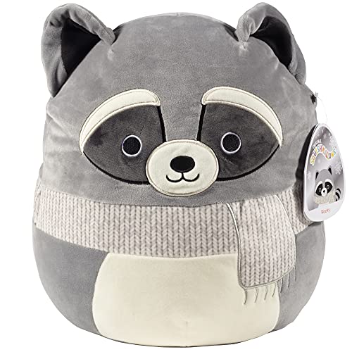 Squishmallow 12" Rocky The Raccoon - Official Kellytoy - Cute and Soft Winter Plush Stuffed Animal Toy - Great Gift for Kids - Ages 2+