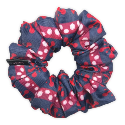 Blue Tengen Scrunchie (glossy) - luxe