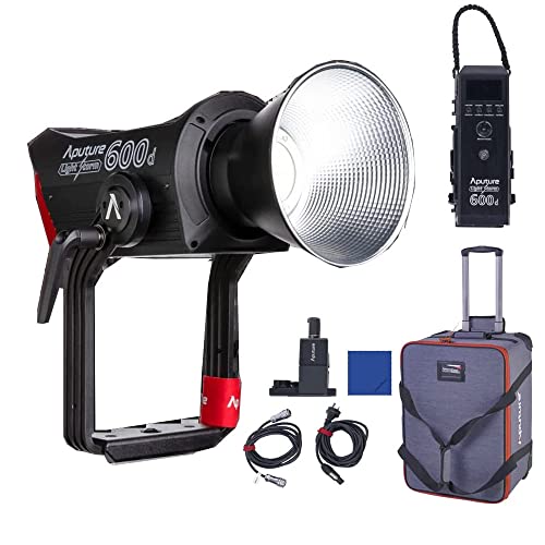 Aputure LS 600D 600W LED (montaje en V) 100,000+ lux con HyperReflector y varios métodos de control para YouTube Studio, grabación de vídeo, juegos, transmisión, difusión
