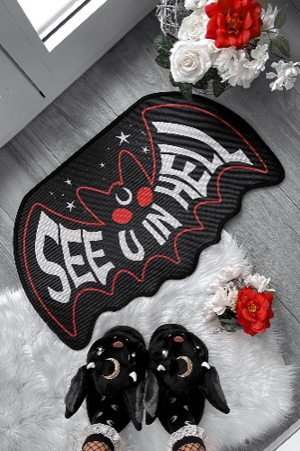 Bat Doormat | One Size / Black / 100% Polyester