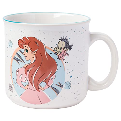 Silver Buffalo Disney Princess Ariel Back View Ceramic Camper Mug, 20 Ounces - Disney Princess Ariel