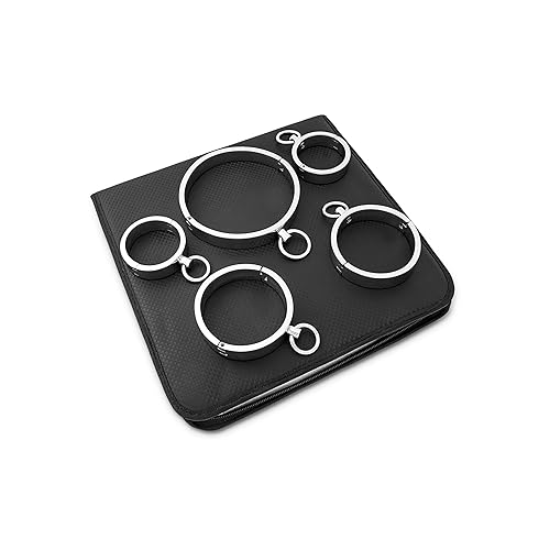 SM Bondage Set 5-teilig Fesselset Edelstahl Erotik Spielzeuge Metall für Männer Frauen Paare Fesseln Sex