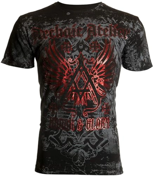 Archaic by Affliction Men's T-Shirt Achilles Black