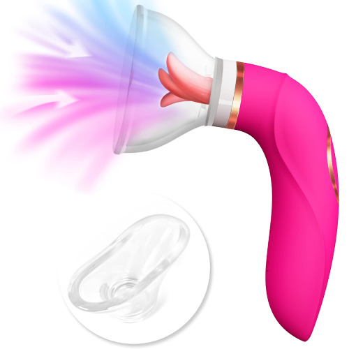 Vibrator, Stimulation mit 8 Saugen- & 5 Zungemodis