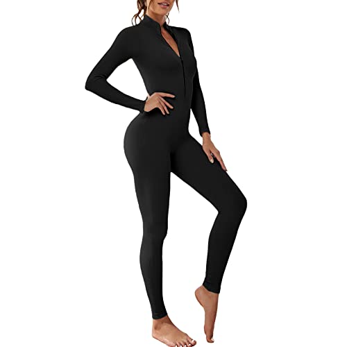 Loozykit enger Sport-Jumpsuit mit Reißverschluss