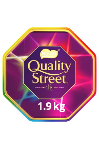 Quality Street – Bulk Tin of Assorted Chocolates and Toffees, 1.9kg | Festive Chocolate Gift