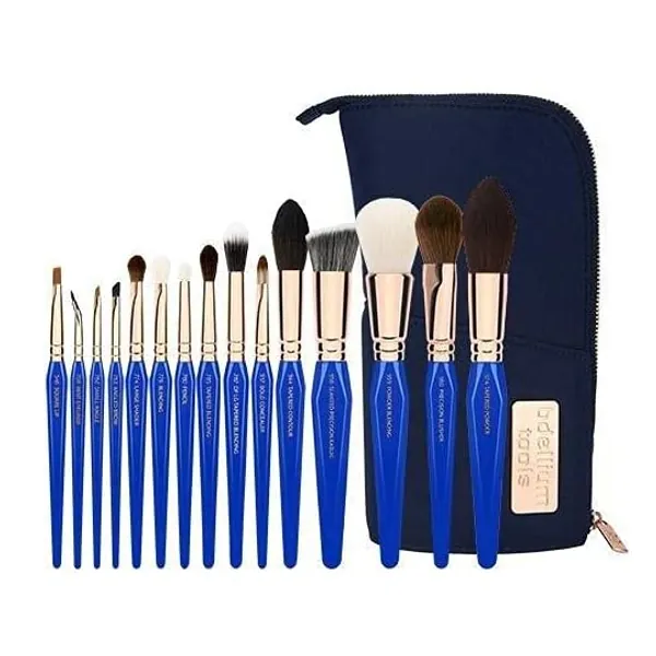 
                            Bdellium Tools Professional Makeup Brush Golden Triangle Phase II Complete 15pc Brush Set with Pouch
                        