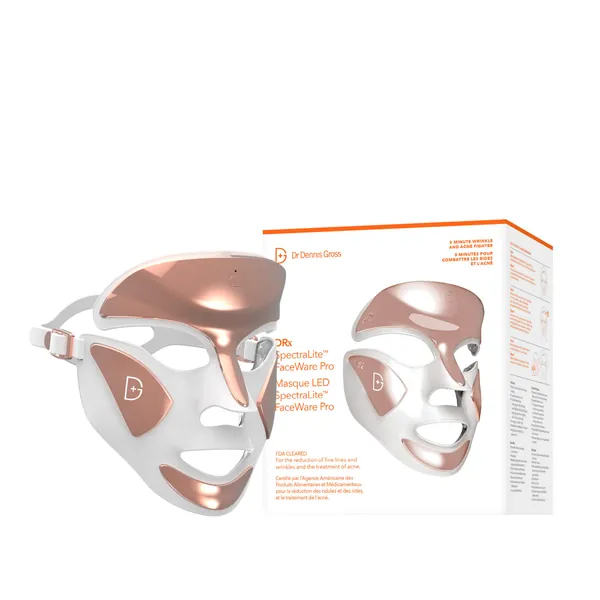Dr. Dennis Gross DRx SpectraLite Dpl FaceWare Pro: Smooths Full Face Fine Lines and Wrinkles, Firms Skin, Prevents Acne Flare-Ups, and Reduces Redness and Irritation (White)