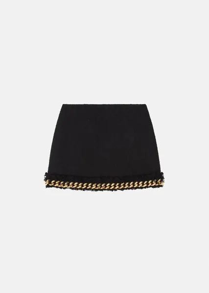 Versace Tweed Chain Skirt