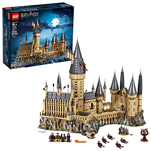 LEGO Harry Potter Hogwarts Castle 71043 Building Set - Model Kit with Minifigures, Featuring Wand, Boats, and Spider Figure, Gryffindor and Hufflepuff Accessories, Collectible for Adults and Teens - Multicolor