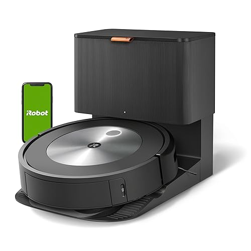 iRobot Roomba j7+ (7550) Self-Emptying Robot Vacuum – Uses PrecisionVision Navigation to Identify & Avoid Objects Like Socks, Shoes, & Pet Waste, Smart Mapping, Self-Empty for Up to 60 Days - Roomba j7+
