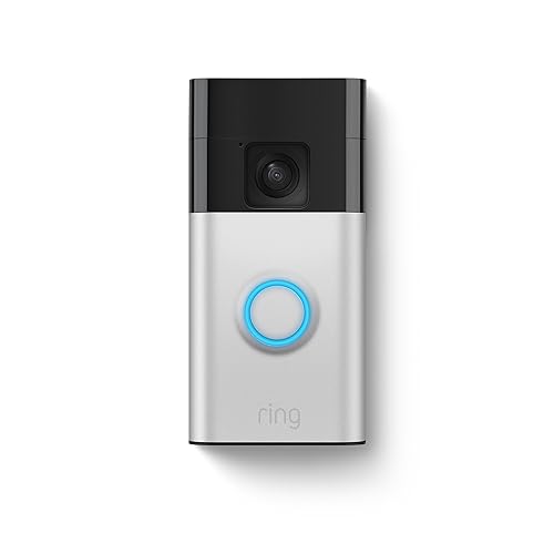 All-new Ring Battery Doorbell, Head-to-Toe Video, Live View with Two-Way Talk, and Motion Detection & Alerts (2024 release), Satin Nickel - Satin Nickel - 1 Doorbell
