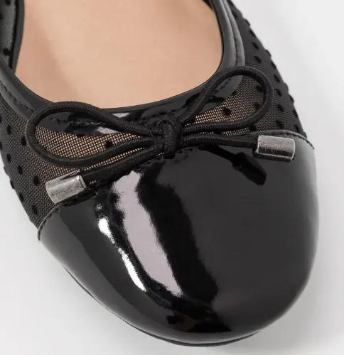 Flats Black Transparent Ballerina EU45 