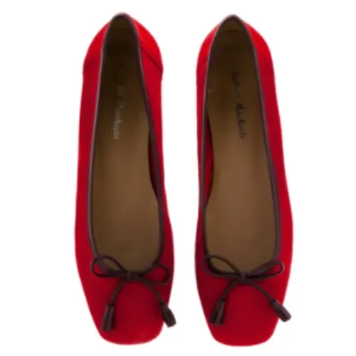 Flats Red Ballerina EU45 Leather