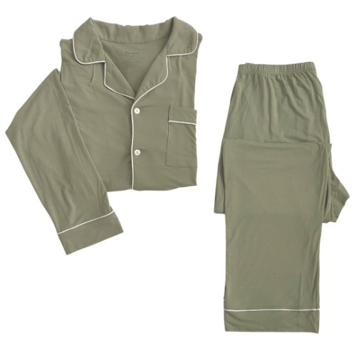 Women's Long Sleeve Pajama Set in Sage | Sage / M