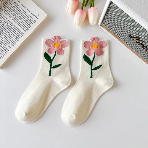 Spring Flower Socks - 2