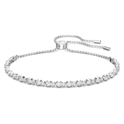 SWAROVSKI Women's Attract Crystal Jewelry Collection - Rhodium Tone Bolo Closure