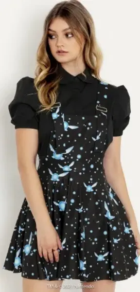 BlackMilk Clothing NAVI APRON DRESS