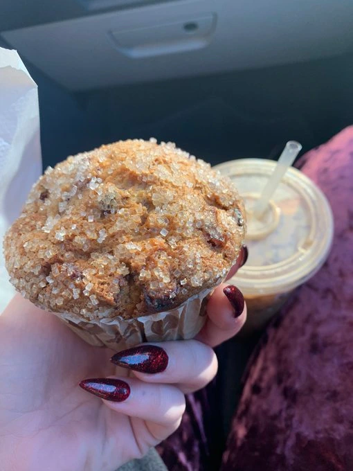 Iced Coffee & Cranberry Orange Muffin
