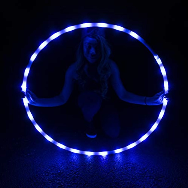 GlowCity Light-Up LED Hoola Hoop – 36 inch Glow-in-The-Dark Fitness and Dance Hoop for Adults and Kids
