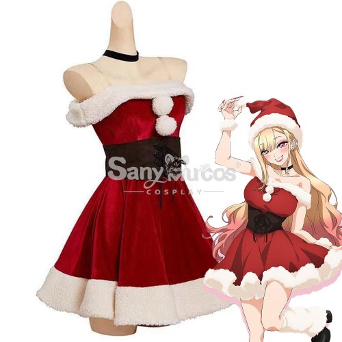 Anime My Dress Up Darling Christmas Cosplayy Kitagawa Marin Christmas Cosplay Costume - S