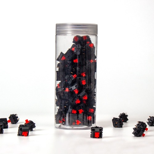 Gateron KS-3X Full Black Switch | Red / 110 Switches