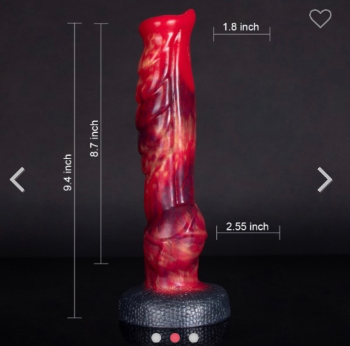  AOSOUL | 9.4 Inch Large-Sized Wilderness Wolf Dog Knot Dildo -Bigshocked