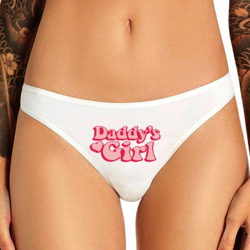 Daddy's Girl Basic Thongs - Daddy's Girl 70s Style White / M