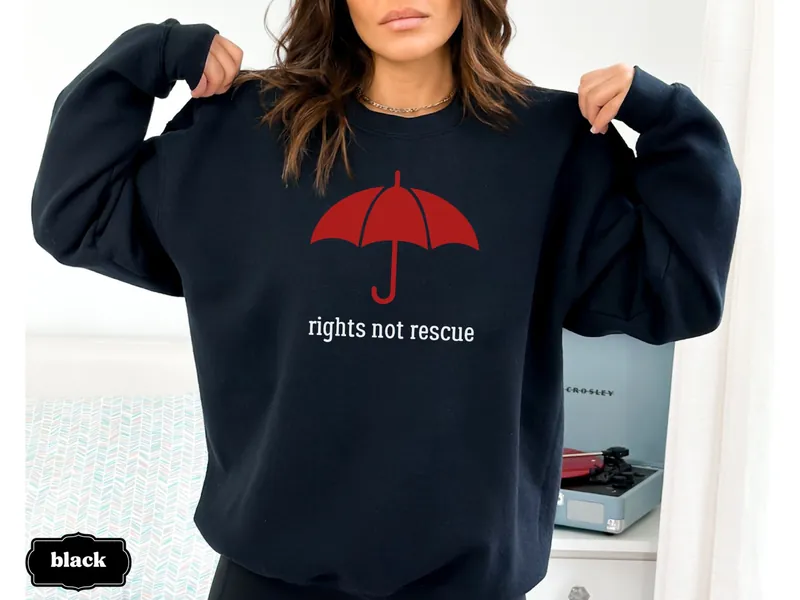 Support Sex Workers Human Rights Sweatshirt, Rights Not Rescue, Sex Work Is Real Work, Pro Choice Pro Hoe Radical Feminist Activist Crewneck