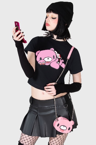 Friendship Crop Top | S / Black / 93% Cotton 7% Elastane