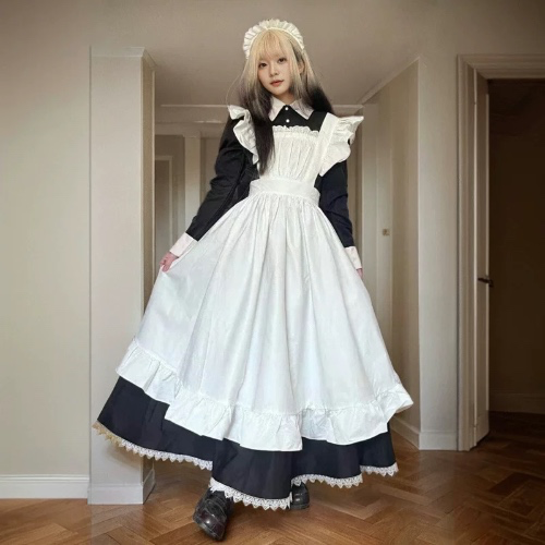 Long Maxi Maid Dress Cosplay