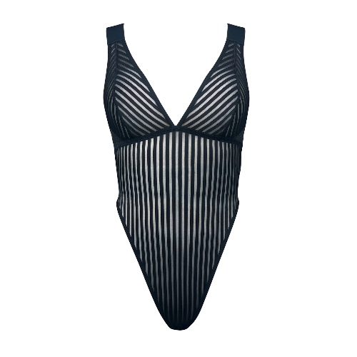 Vertigo X Back Bodysuit Black - S / Black