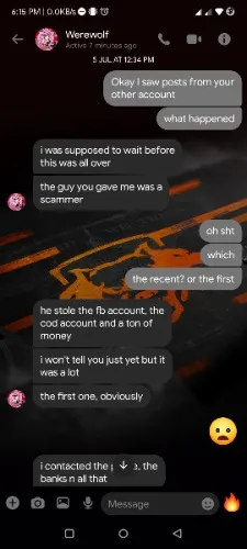 Help my friend who is a victim of a scam recover 