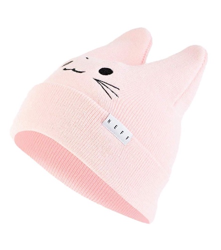 NEFF Women's Cute Cozy Warm Kitty Cat Beanie - Peach One Size