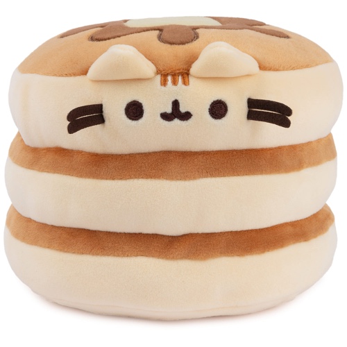 GUND Pusheen The Cat Pancake Squisheen Plush, Squishy Toy Stuffed Animal for Ages 8 and Up, Brown, 6” - 