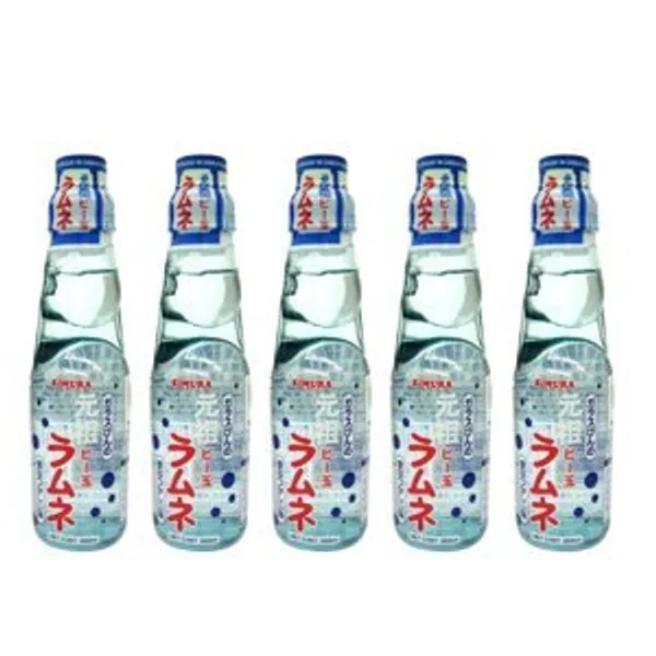 Japanese Ramune Original 200ml 5 Bottles　ラムネ オリジナル 5本セット