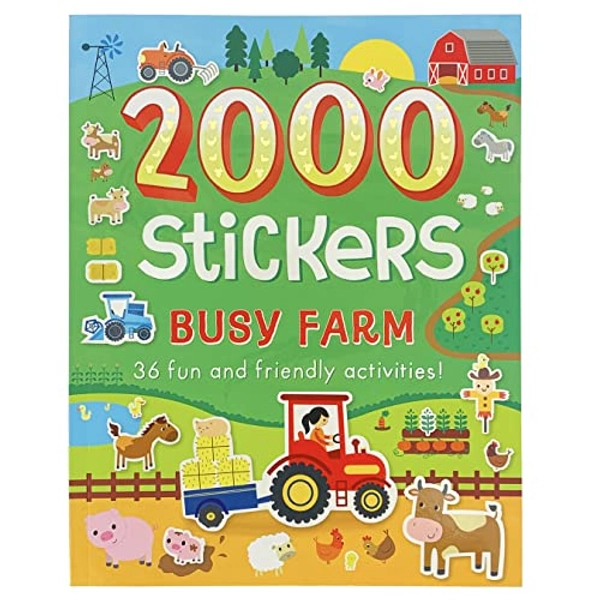 2000 Stickers Busy Farm Activity Book: 36 Fun and Friendly Activities!