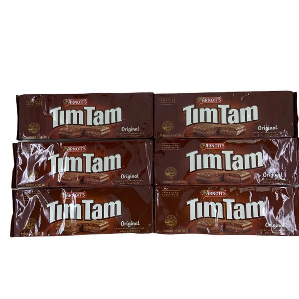 TimTams Arnott's Original Biscuits, 200 g, Pack of 6