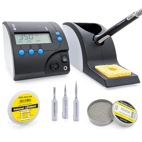 ERSA RDS80 elektronisch geregelte Lötstation 80W Starter-Set 6-Teilig