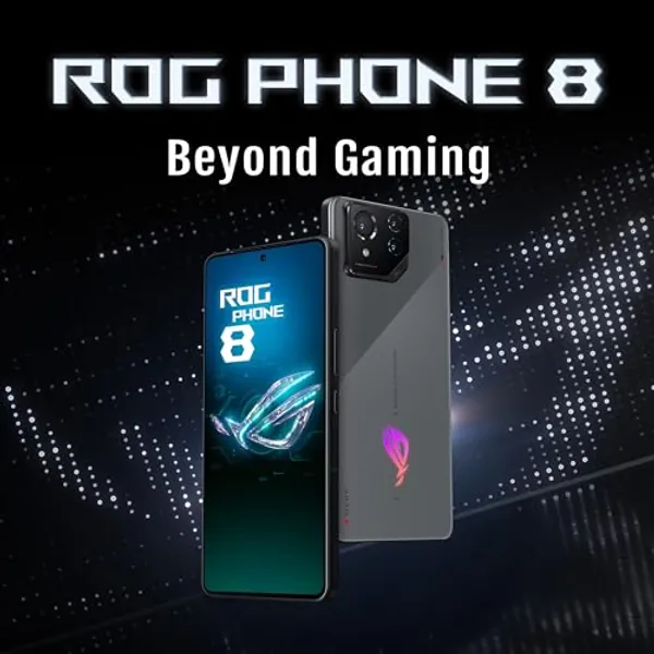 ASUS ROG Phone 8, EU Official, Rebel Grey, 12GB RAM 256GB Speicher, Snapdragon 8 Gen 3, 6,78" AMOLED 165Hz, 50MP Gimbal Kamera