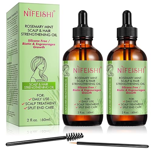 RosmarinöL Haare, Rosemary Oil for Hair, RosmarinöL für Kopfhaut und Haar, Gegen Haarausfall, Verbessert Das Haarwachstum, 60 Ml (2er Pack) - 60 ml (2er Pack)