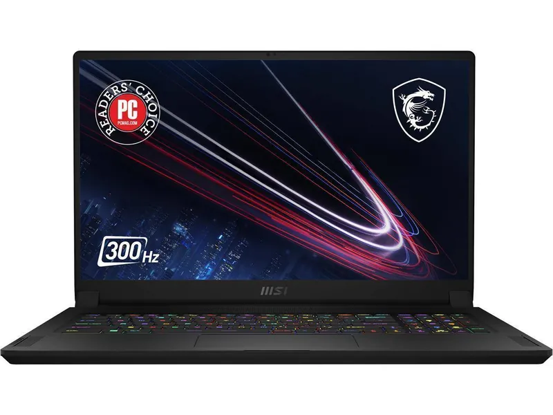 MSI GS Series GS76 Stealth 11UH-029 17.3" 300 Hz IPS Intel Core i7 11th Gen 11800H (2.30 GHz) NVIDIA GeForce RTX 3080 Laptop GPU 32 GB Memory 1 TB NVMe SSD Windows 10 Pro 64-bit Gaming Laptop - As Shown