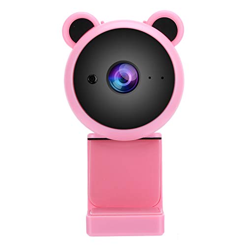 USB Computer Camera - 1080P Webcam - Video Recording Digital Webcam - Built in Microphone - for Live Broadcast, Video Meeting, Gaming() - Pink