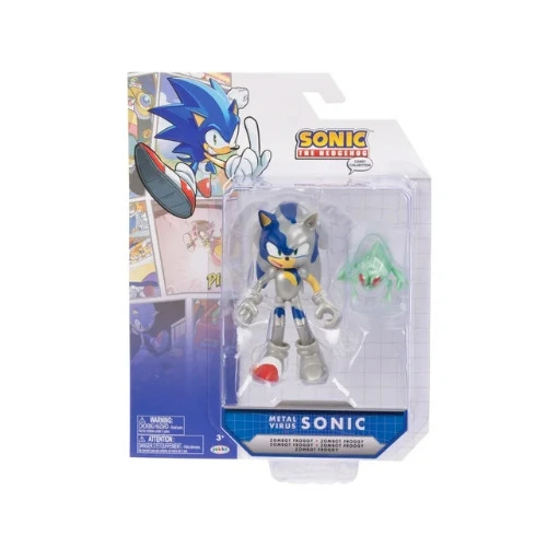 Sega 4 inch Tall Action Figure Comic Metal Virus Sonic with 11 Points of Articulation